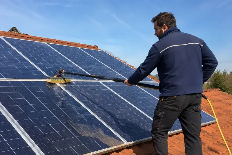 Nettoyage et entretien de panneaux solaires à Chartres-de-Bretagne